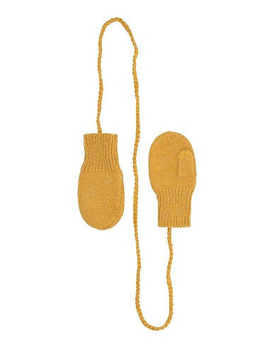 BONTON Gloves Mustard 35% Recycled polyacrylic, 35% Acrylic, 15% Wool, 15% Alpaca wool