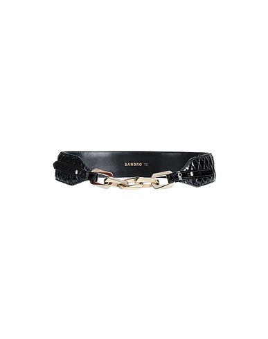 SANDRO Regular belt Black Leather