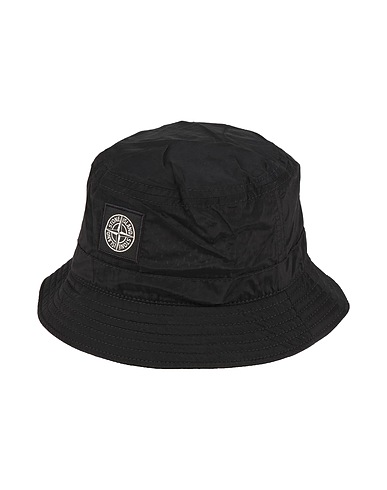 STONE ISLAND JUNIOR Hat Black 100% Polyamide