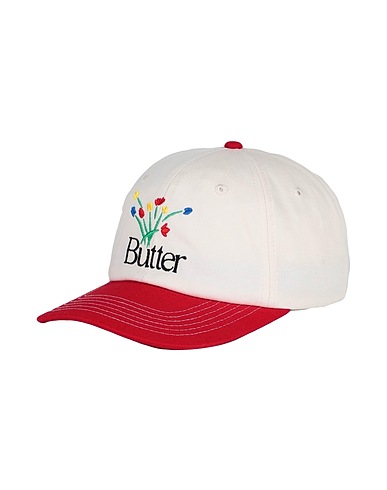 BUTTER GOODS Hat Bouquet 6 Panel Cap	 Cream 100% Cotton
