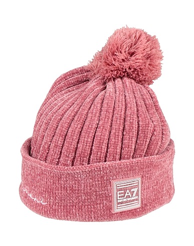 EA7 Hat Antique rose 85% Polyester, 9% Viscose, 6% Polyamide, Acrylic