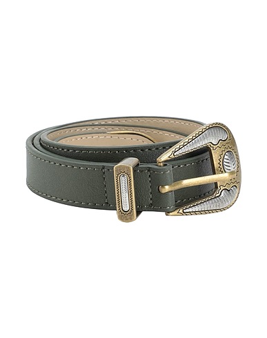 ONLY Regular belt Military green 100% Polyester, Polyurethane coated