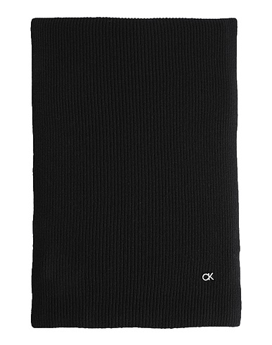 CALVIN KLEIN Sciarpe e foulard Nero 35% Poliammide, 33% Viscosa, 27% Lana, 5% Cachemire