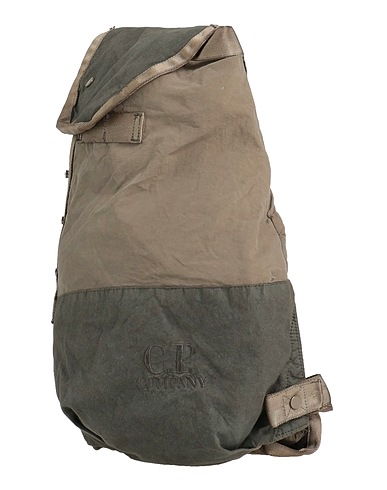 C.P. COMPANY Rucksacks Military green 100% Cotton, Polyamide, Elastane