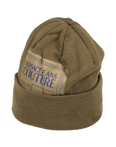 VERSACE JEANS COUTURE Hat Military green 50% Acrylic, 50% Wool