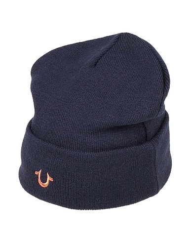 TRUE RELIGION Hat Midnight blue 100% Acrylic
