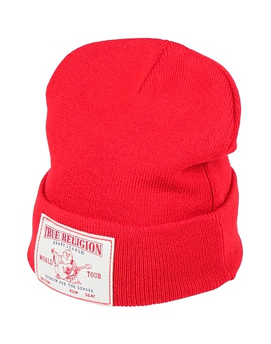TRUE RELIGION Hat Red 100% Acrylic