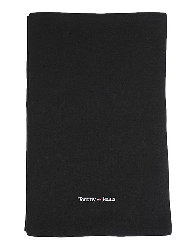 TOMMY JEANS Scarves and foulards Black 50% Acrylic, 50% Cotton