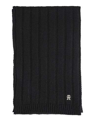 TOMMY HILFIGER Scarves and foulards Black 34% Polyamide, 32% Alpaca wool, 28% Acrylic, 6% Wool