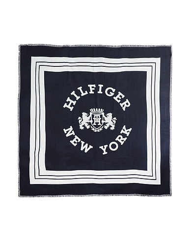TOMMY HILFIGER Scarves and foulards Midnight blue 100% Viscose