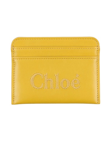 CHLOÉ PICCOLA PELLETTERIA Senape 100% Pelle di vitello