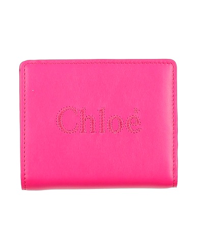 CHLOÉ Portefeuille FUCSIA 100% Cuir de veau