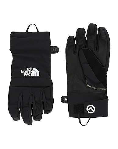 THE NORTH FACE Gloves Black 100% Nylon, Goat skin, Polyester, Elastane