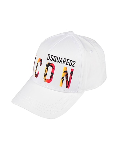DSQUARED2 Hat White 100% Cotton