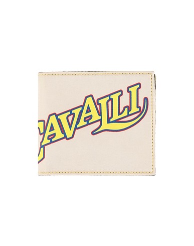 ROBERTO CAVALLI Wallet Cream Bovine leather, Viscose