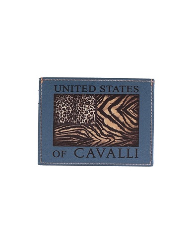 ROBERTO CAVALLI PICCOLA PELLETTERIA Avio 100% Poliestere, Pelle di bovino