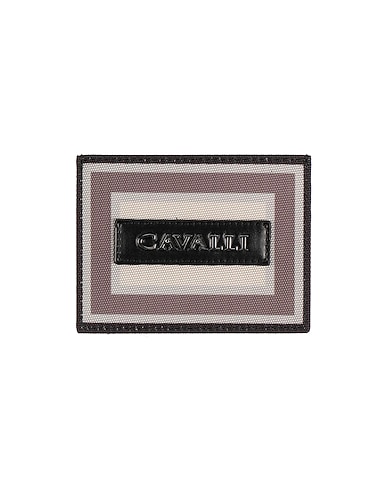 ROBERTO CAVALLI Cardholder 95% Polyester, 5% Polyurethane, Cow leather