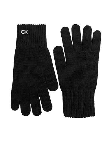 CALVIN KLEIN Gloves Black 35% Polyamide, 33% Viscose, 27% Wool, 5% Cashmere