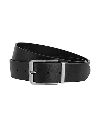 CALVIN KLEIN JEANS Leather belt Black 100% Soft Leather