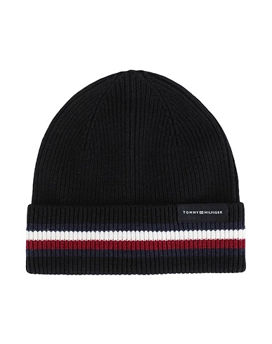 TOMMY HILFIGER Cappello Nero 51% Cotone, 49% Lana