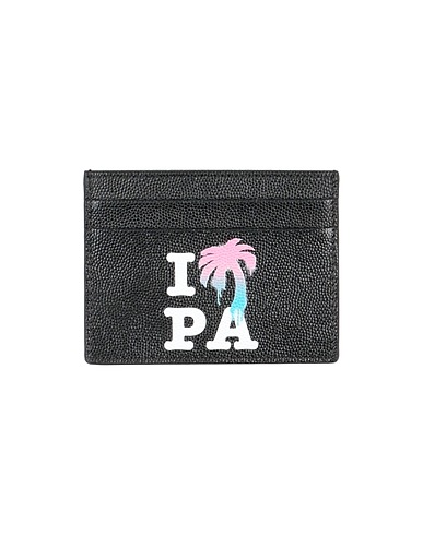 PALM ANGELS Document holder Black Calfskin
