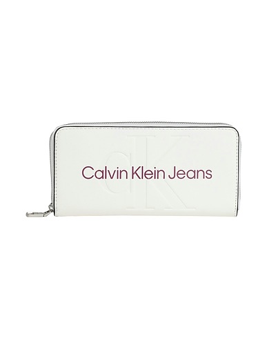CALVIN KLEIN JEANS Wallet Ivory 100% Polyurethane