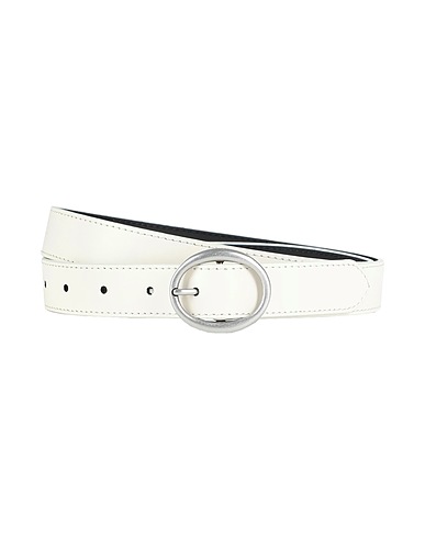 CALVIN KLEIN JEANS Belts Ivory 100% Soft Leather