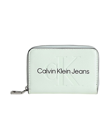 CALVIN KLEIN JEANS Portafoglio Verde chiaro 100% Poliuretano