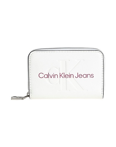 CALVIN KLEIN JEANS Wallet Ivory 100% Polyurethane