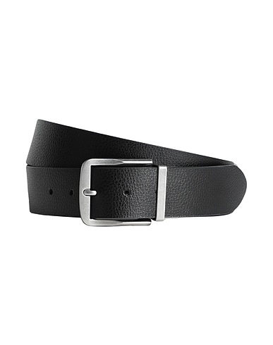 CALVIN KLEIN JEANS Leather belt Black 100% Cowhide