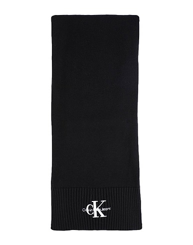 CALVIN KLEIN JEANS Scarves and foulards Black 100% Cotton