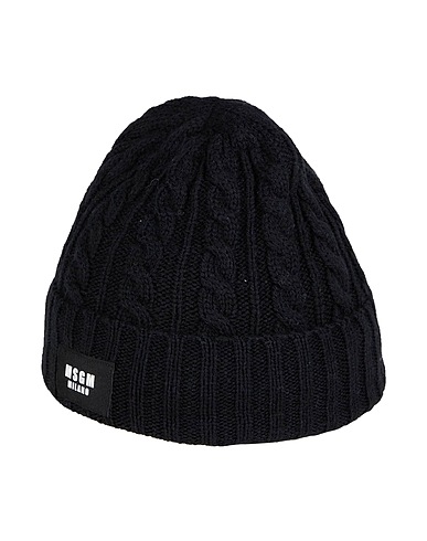 MSGM Mützen & Hüte Schwarz 50% Acryl, 50% Wolle