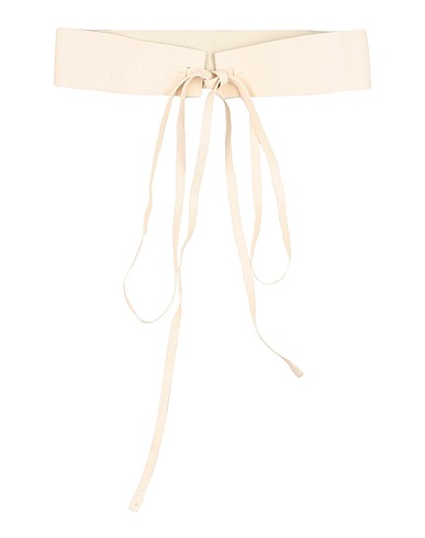 GENTRYPORTOFINO High-waist belt Off white Buffalo leather