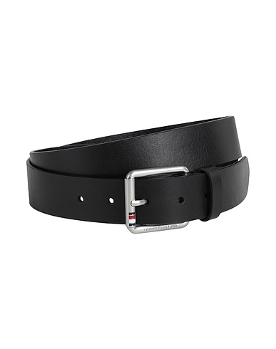 TOMMY HILFIGER Cintura in pelle Nero 100% Vacchetta