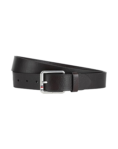 TOMMY HILFIGER Cintura in pelle Testa di moro 100% Vacchetta
