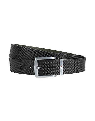 TOMMY HILFIGER Ceinture en tissu Noir 100% Polyuréthane