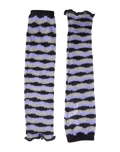 8 by YOOX Gants MOHAIR BLEND STRIPED FINGERLESS KNIT GLOVES
 Noir 40% Polyamide, 32% Laine mohair, 28% Laine