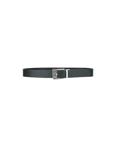 DIESEL Ceinture en cuir Vert foncé Cuir