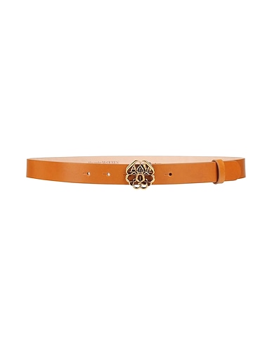 MCQUEEN Regular belt Camel Soft Leather