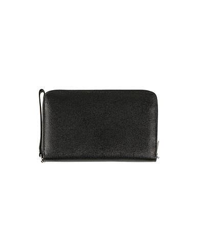 VALEXTRA Wallet Black Soft Leather
