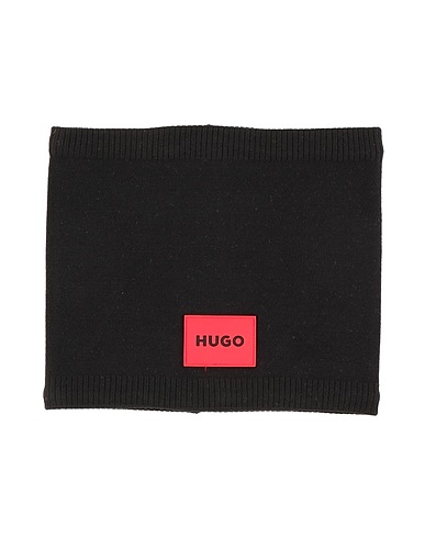 HUGO Scarves and foulards Black 50% Viscose, 31% Polyester, 19% Polyamide