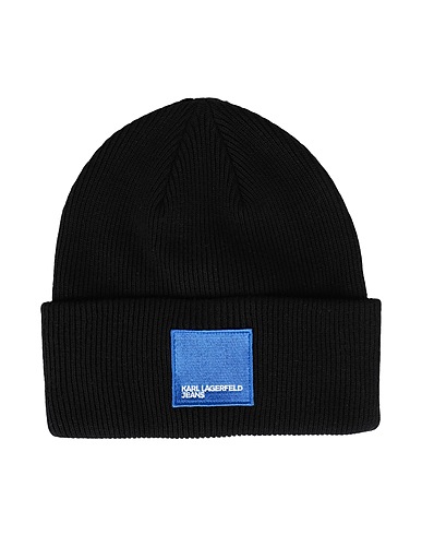 KARL LAGERFELD JEANS Hat KNITTED LOGO BEANIE		
 Black 50% Nylon, 40% Viscose, 5% Cashmere, 5% Wool