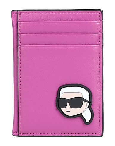 KARL LAGERFELD Small Leather Goods K/IKONIK 2.0 SEASONAL NS CH Mauve 100% Polyurethane