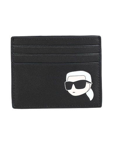 KARL LAGERFELD Small Leather Goods K/IKONIK 2.0 LEATHER CH Black 100% Cow leather