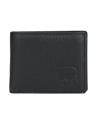 KARL LAGERFELD Wallet K/IKONIK 2.0 LEATH BF WLLT Black 50% Bovine leather, 50% Polyurethane