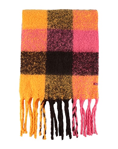 LEVI'S Scarves and foulards WOMEN'S PLAID SCARF
 Black 100% Polyester