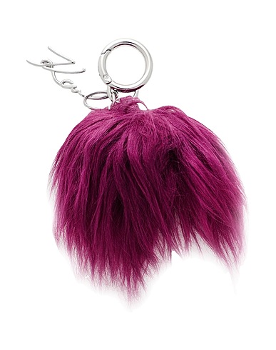 KARL LAGERFELD Key ring K/SIGNATURE FAUX FUR KEYCHAIN Mauve 57% Polyester, 40% Zinc alloy, 3% Polyurethane