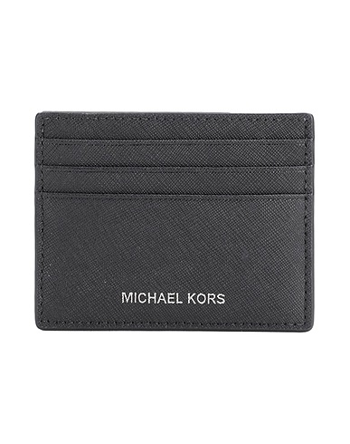MICHAEL KORS MENS Small Leather Goods Black 100% Cow leather