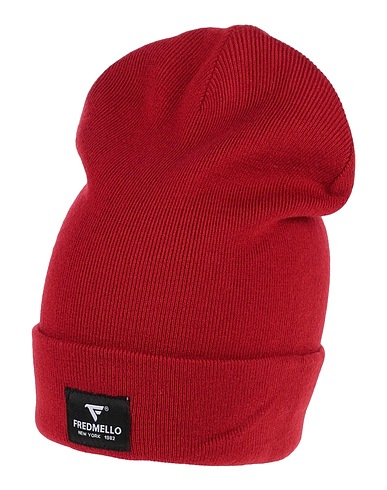 FRED MELLO Hat Brick red 100% Acrylic