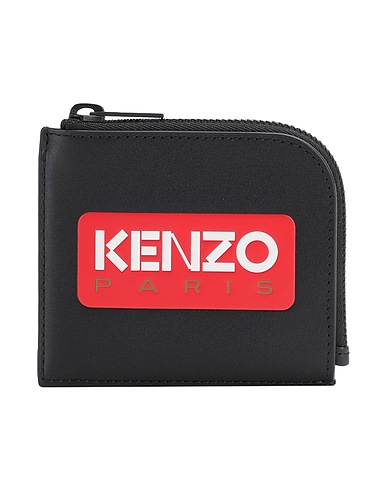 KENZO Wallet Black 100% Bovine leather